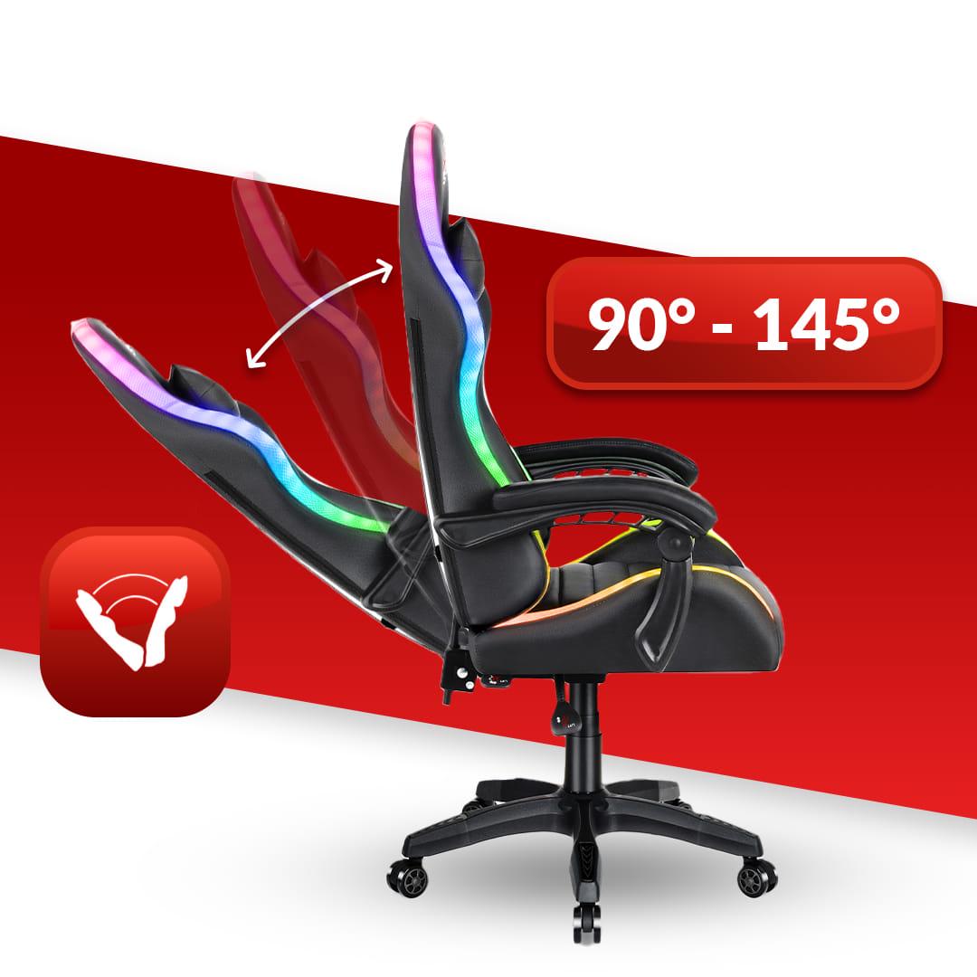 Крісло геймерське HELL'S HC-1003 Plus-1866 RGB Black - фото 5 Крісло геймерське HELL'S HC-1003 Plus-1866 RGB Black - фото 5