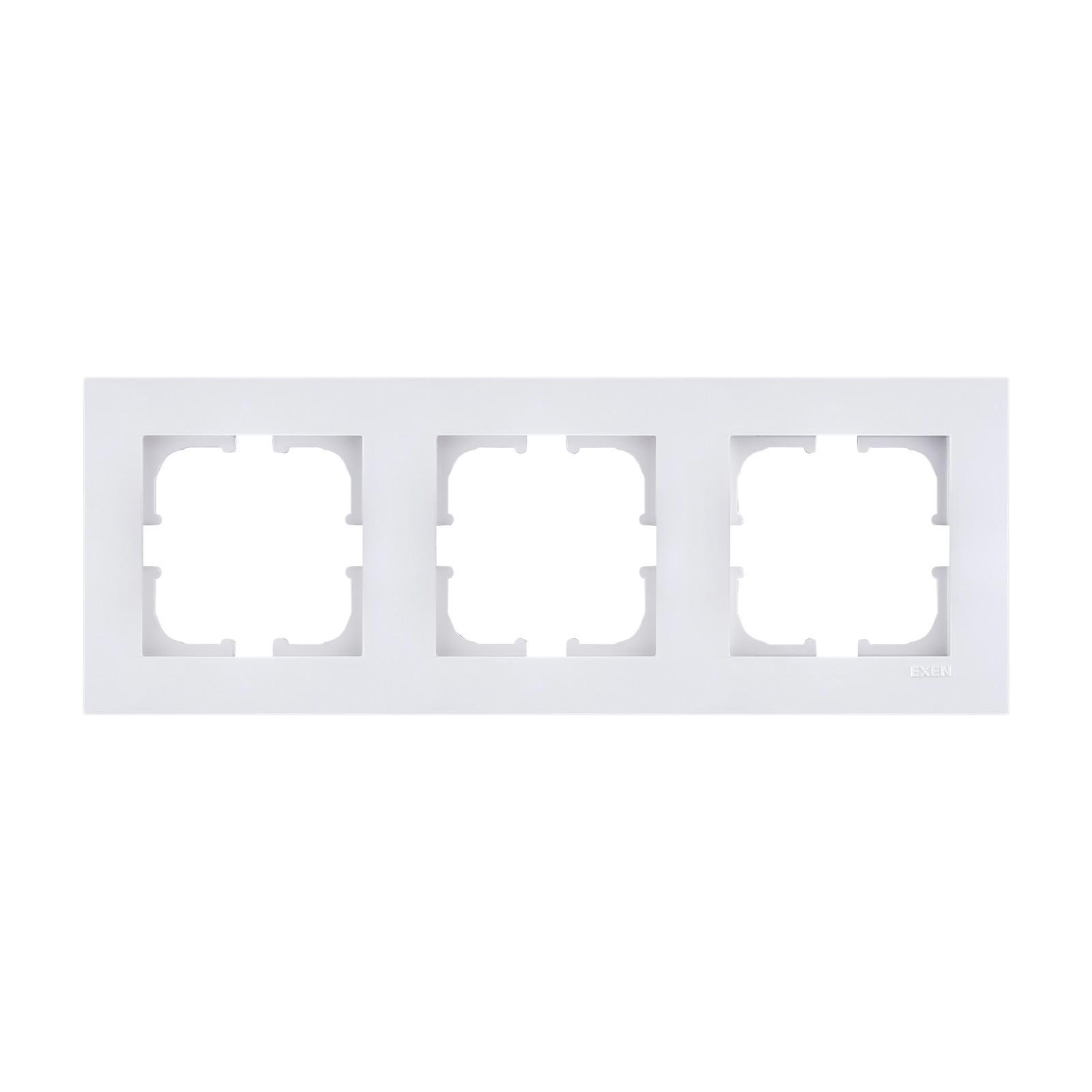 Рамка на 3 секции EXEN Karell Белый Рамка на 3 секции EXEN Karell Белый