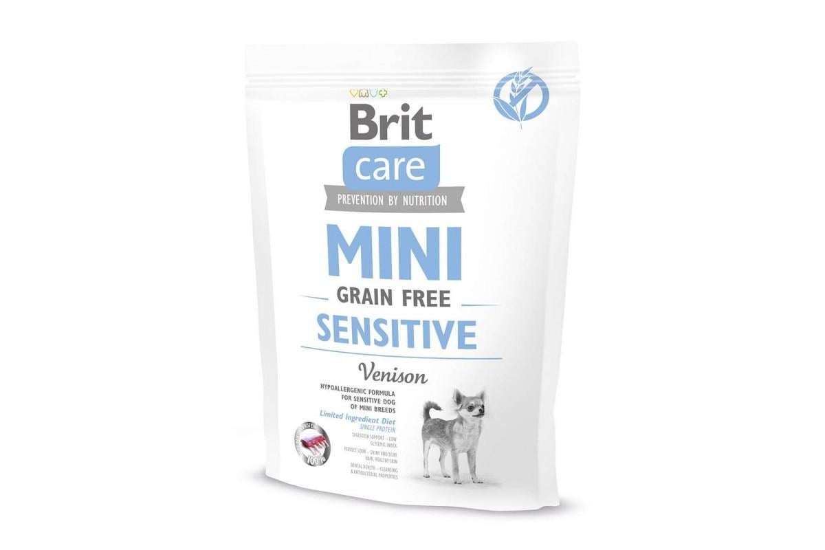 Корм сухий для собак Brit Care Grain Free Mini Sensitive 400г (170777) Корм сухий для собак Brit Care Grain Free Mini Sensitive 400г (170777)