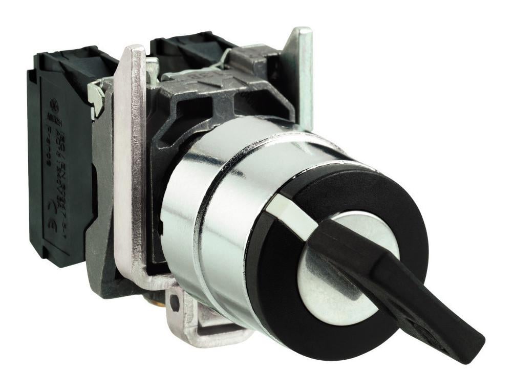 Перемикач I-O-II Schneider Electric Harmony XB4 2NO 22 мм 3 положення з ключем Чорний (XB4BG03)