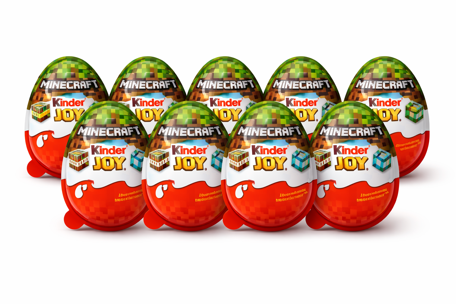 Набір шоколадних яєць Kinder Joy Minecraft Майнкрафт 20 г 10 шт.
