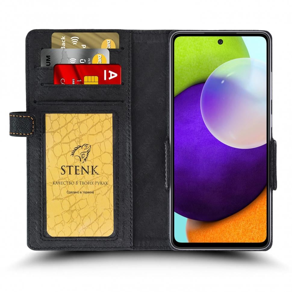 Чехол книжка Stenk Wallet для Samsung Galaxy A52 Черный (68893)