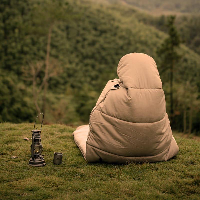 Спальний мішок Naturehike B400 NH21MSD11 220 см Кремовий/Бежевий (6927595788301) - фото 6