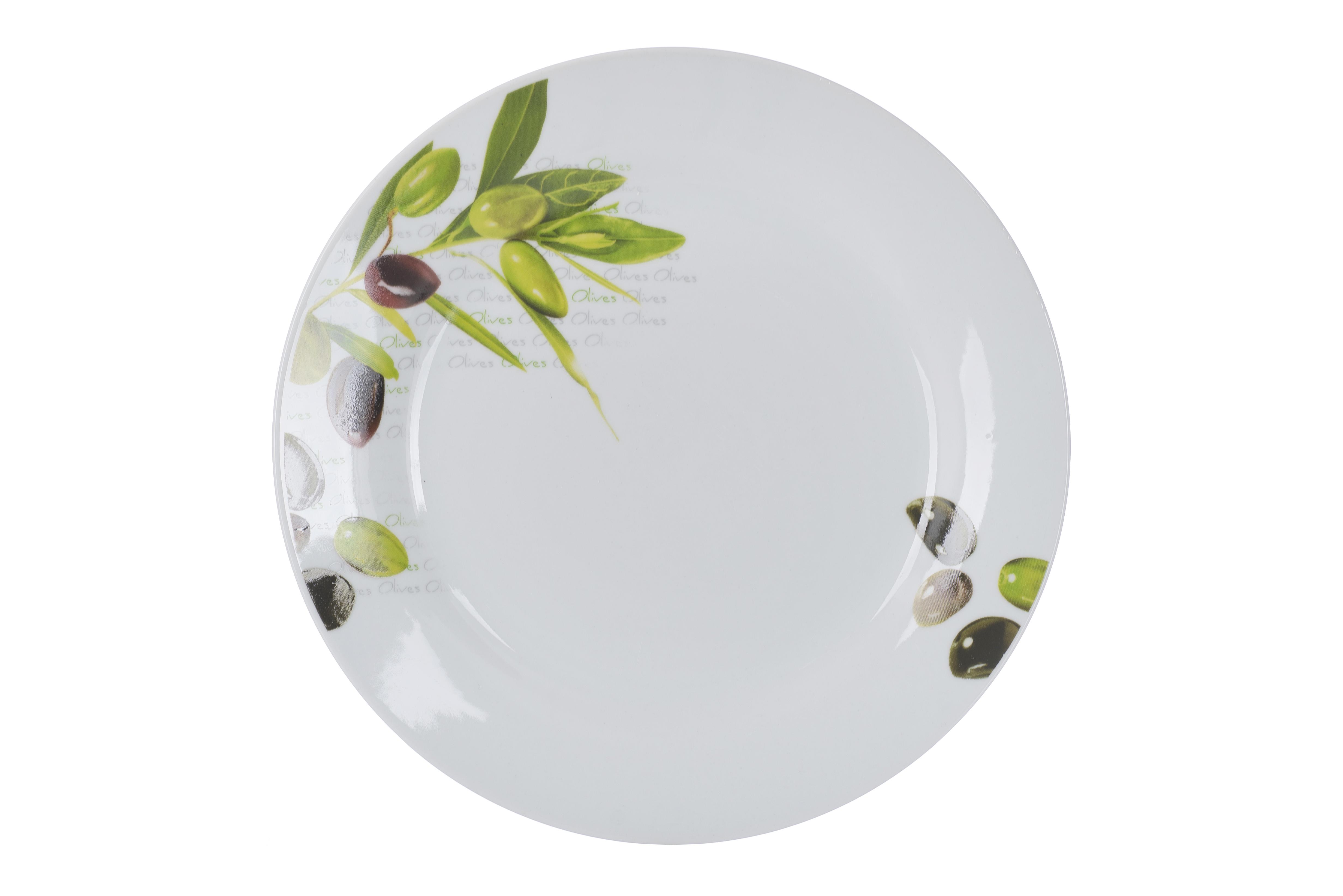 Тарелка Limited Edition Olives 23 см Белый (YF6022-1)