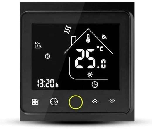 Терморегулятор сенсорный программируемый In-Therm PWT-002 з Wi-Fi Double Black - фото 1