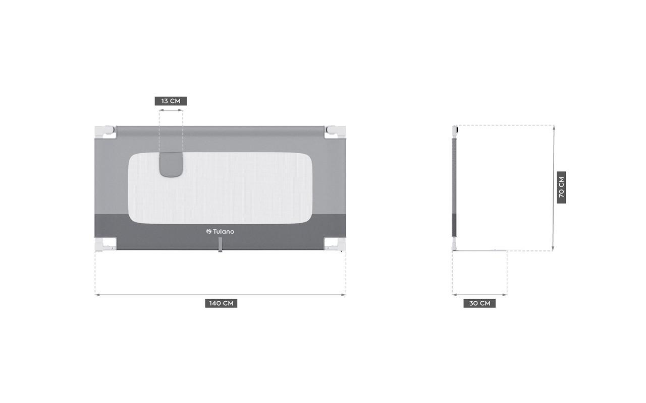 Защитный барьер для кровати TULANO Cover-44 140 см (19134337) - фото 9