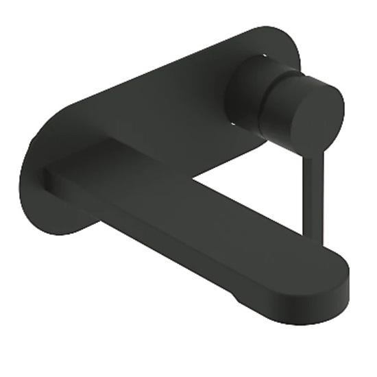 Смеситель для умывальника Devit Laguna 8411X110B настенный однорычажный Черный (165615)