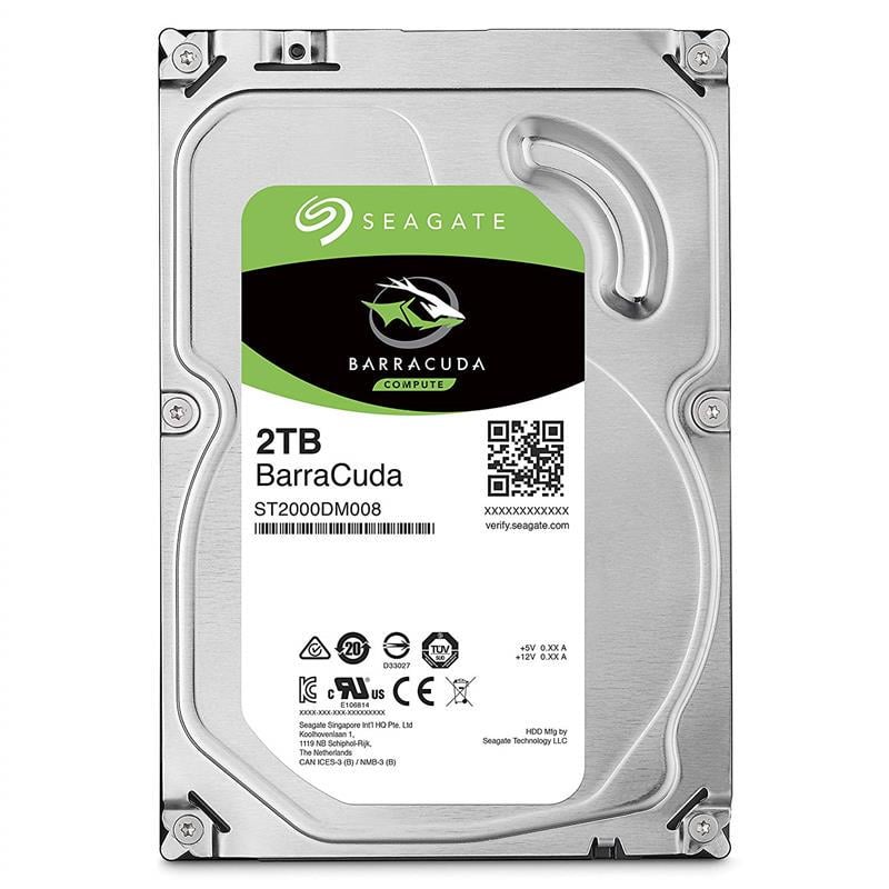 Жесткий диск Seagate BarraCuda HDD 3,5" SATA 2TB 7200rpm/256MB (ST2000DM008)