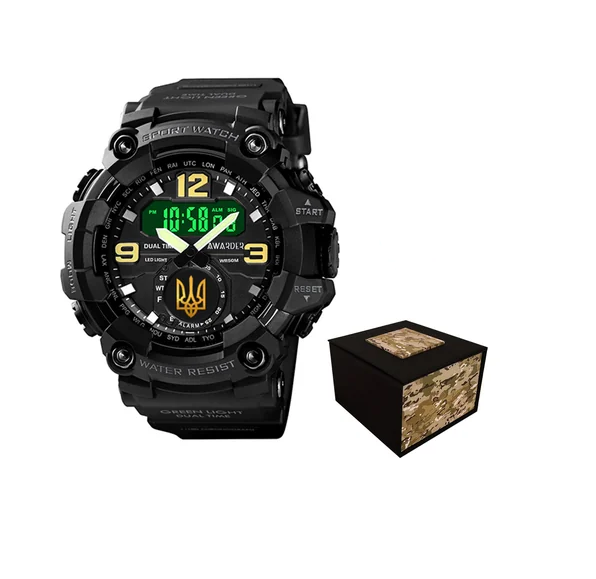 Наручные часы Awarder 004BKUAGD Трезубец золото с коробкой Черный Наручные часы Awarder 004BKUAGD Трезубец золото с коробкой Черный