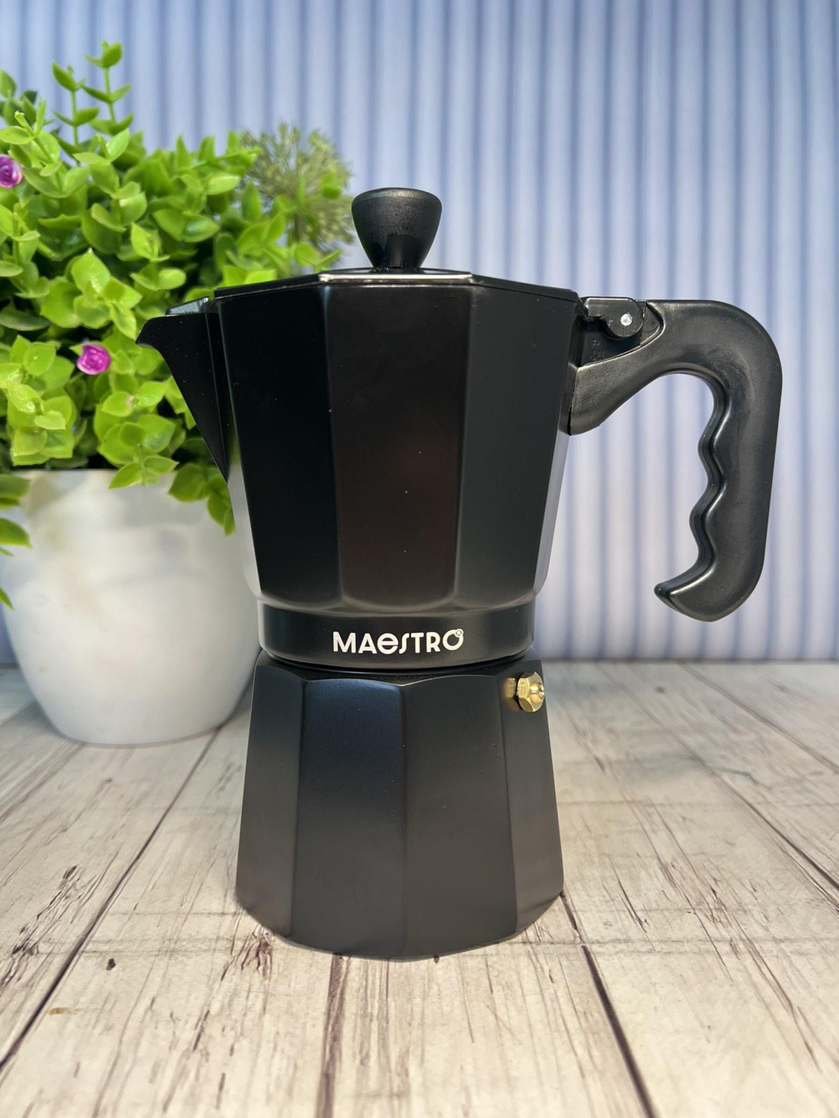 Гейзерная кофеварка Maestro Espresso Mocha алюминиевая 300 мл 6 чашек (59619)