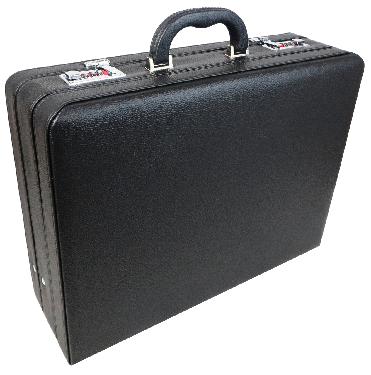 Дипломат с расширением из эко кожи Portfolio большой Черный