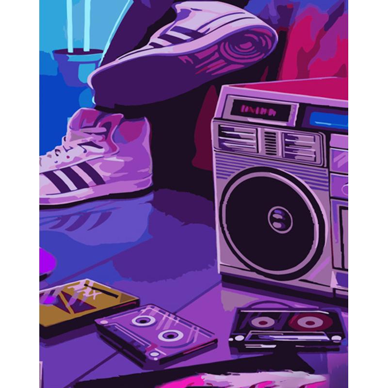 Картина по номерам Strateg Премиум Стиль 90-х 40x50 см (GS810)