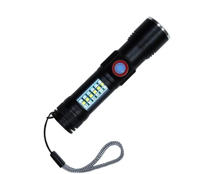 Фонарь ручной фонарь от USB SY 1903C P50+COB+RED (1105) Фонарь ручной фонарь от USB SY 1903C P50+COB+RED (1105)