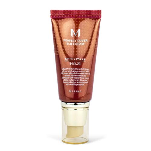 ББ-крем Missha M Perfect Cover Blemish Balm SPF42 PA++ с высокой кроющей способностью 21 тон 50 мл