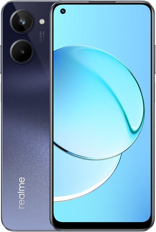 Смартфон realme 10 4/128 Гб Global NFC Rush Black - фото 1