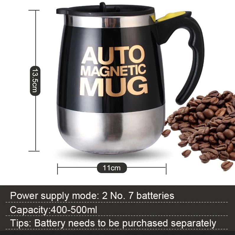 Кружка-мешалка магнитная Auto Magnetic Mug Resteq 400 мл Черный (VA-1430293835) - фото 3