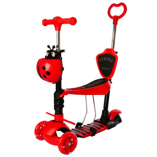 Самокат iTrike JR 3-026-LL Красный (181407)