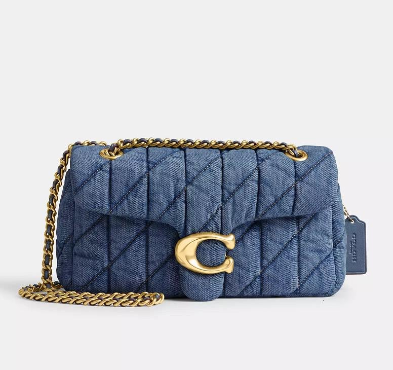 Сумка Coach Tabby Shoulder Bag 26 With Quilting Denim/Brass/Indigo