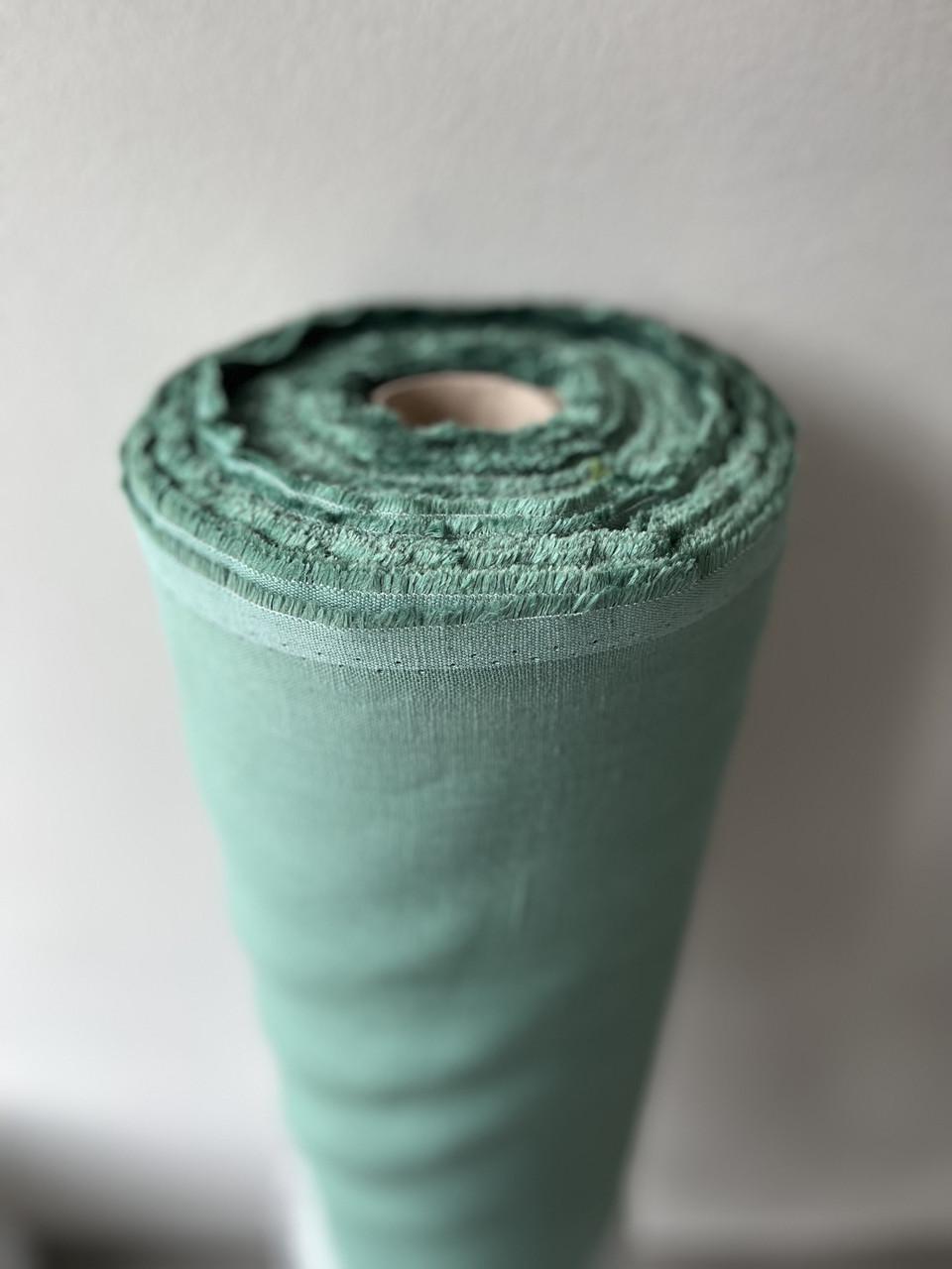 Тканина скатерна LINEN PLUS 100% льон 143 см 1621 Світло-зелений - фото 2 Тканина скатерна LINEN PLUS 100% льон 143 см 1621 Світло-зелений - фото 2