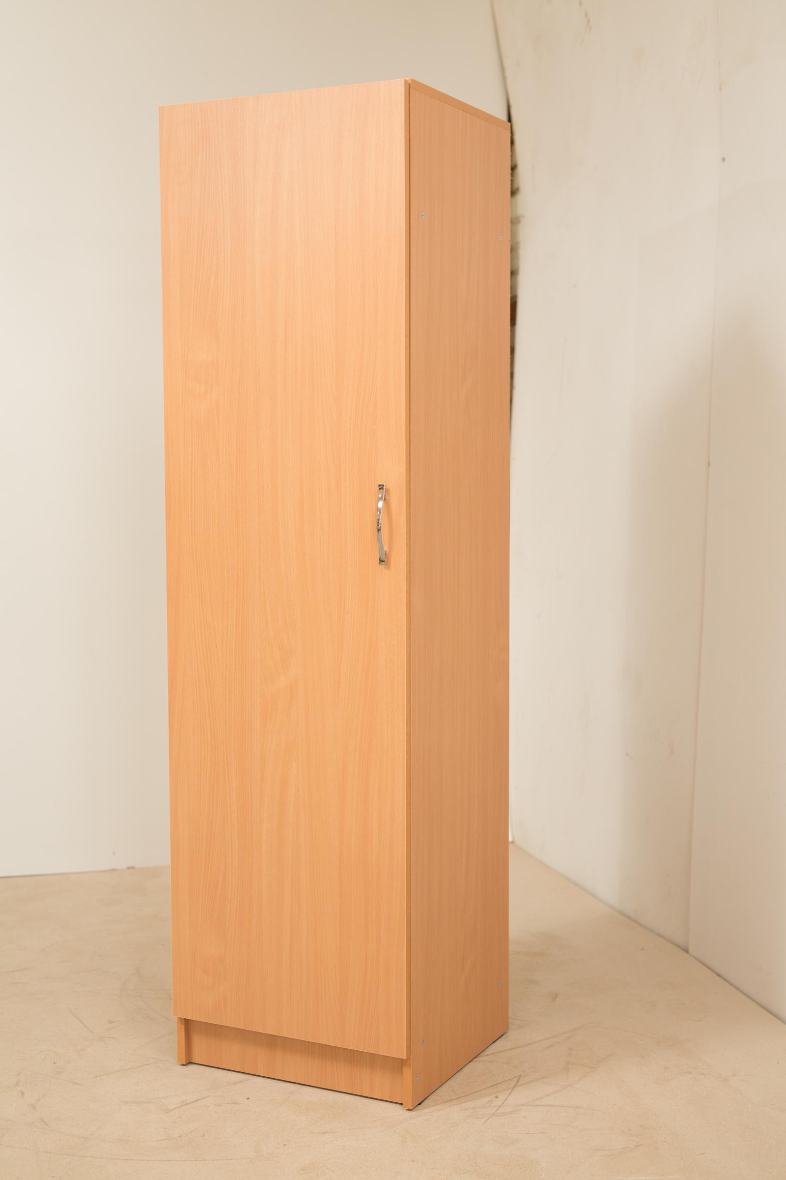 Пенал для одягу на балкон Goydalka з висувною штангою ЛДСП/кромка ПВХ 500х500х1800 мм Бук (42408) - фото 2 Пенал для одягу на балкон Goydalka з висувною штангою ЛДСП/кромка ПВХ 500х500х1800 мм Бук (42408) - фото 2