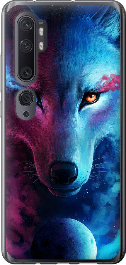 Чехол на Xiaomi Mi Note 10 Арт-волк (3999u-1820-42517)