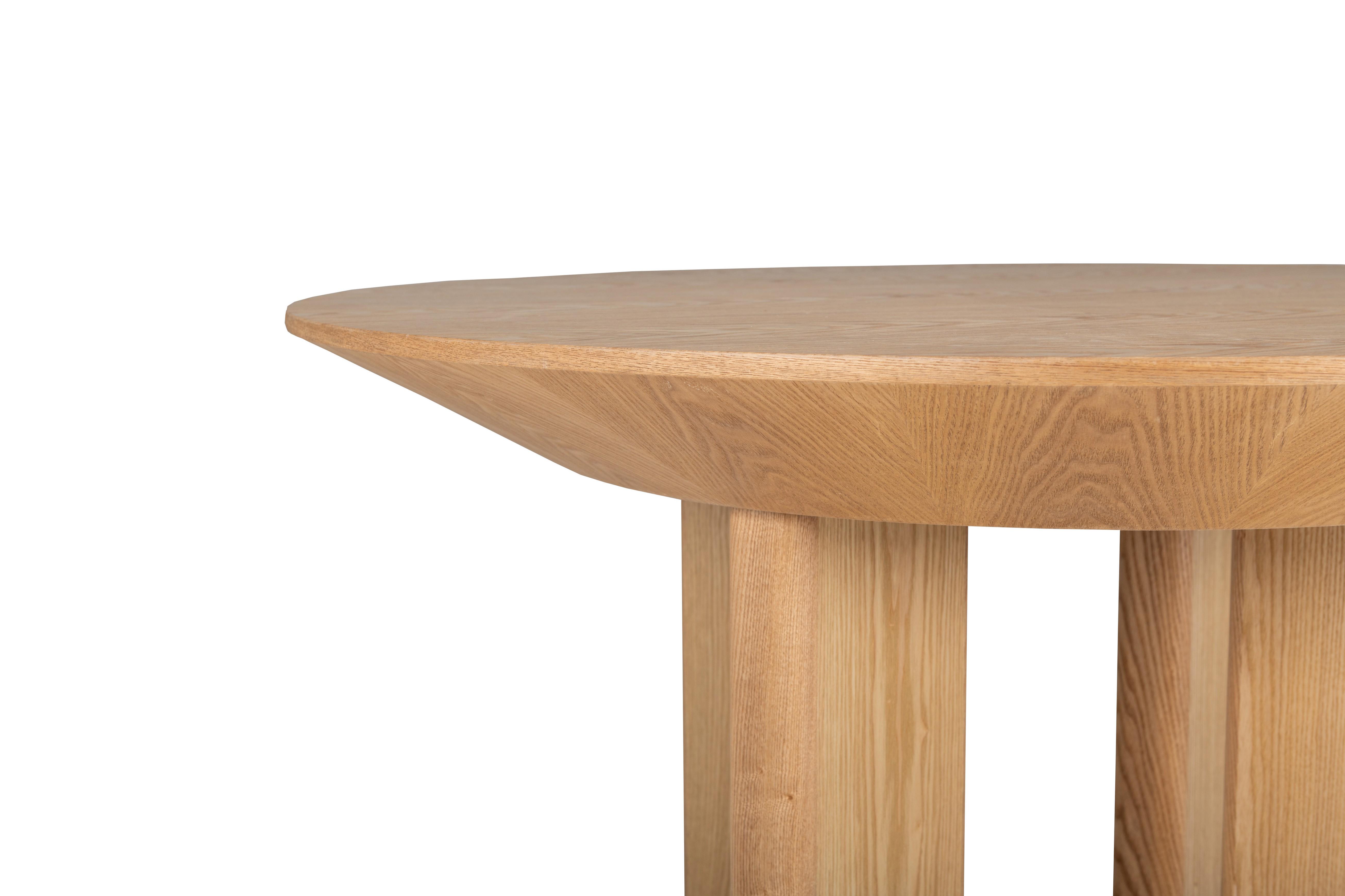 Стол обеденный круглый Эстер Ветро 1200/760 мм МДФ Ясень (TМ-230) - фото 2 Стол обеденный круглый Эстер Ветро 1200/760 мм МДФ Ясень (TМ-230) - фото 2