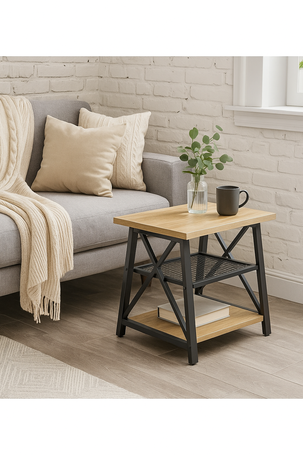 Столик кавовий EcoLoft IN-2698 в стилі лофт (29085305)