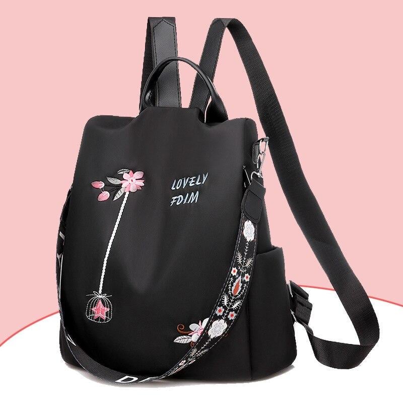 Рюкзак женский Lovely антиворовский Black