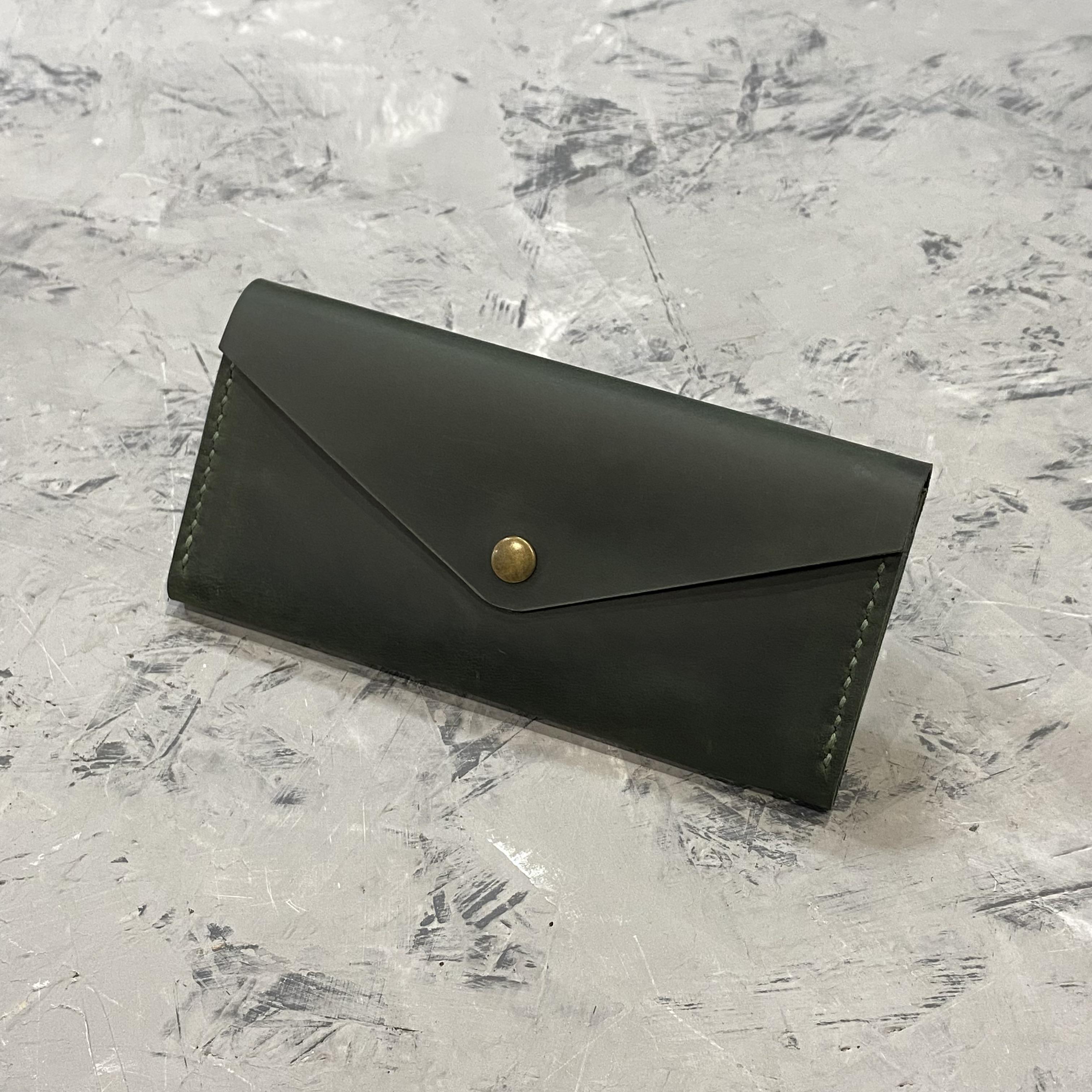 Кошелек женский кожаный Stedley leather Классик 1.0 Зеленый (30640583)