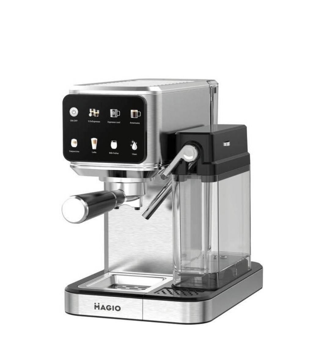 Кофеварка рожковая Magio MG-455 1350 Вт Стальной (MG-455)