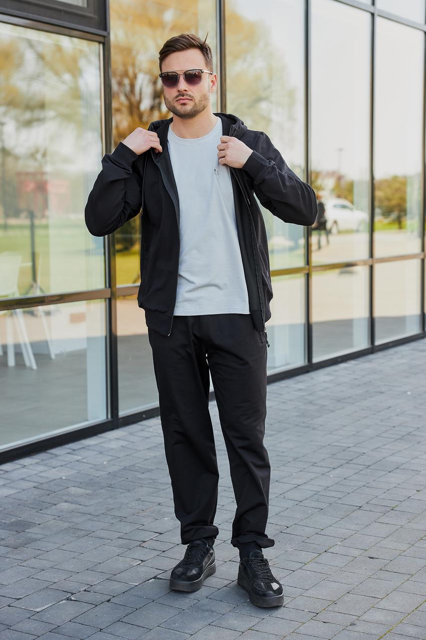 Мужской костюм М169.2 батал двухнитка XXL Черный (891-1-64) - фото 5 Мужской костюм М169.2 батал двухнитка XXL Черный (891-1-64) - фото 5