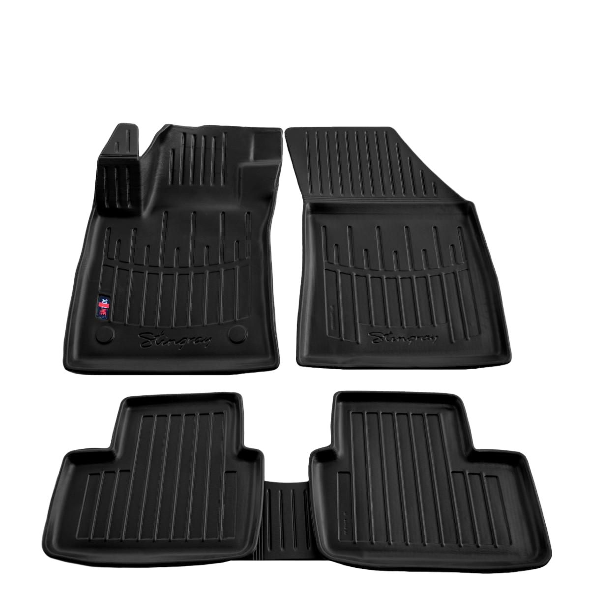 Коврики резиновые Stingray в салон Renault Megane IV 2015- с бортиком 5 шт. (5018095)