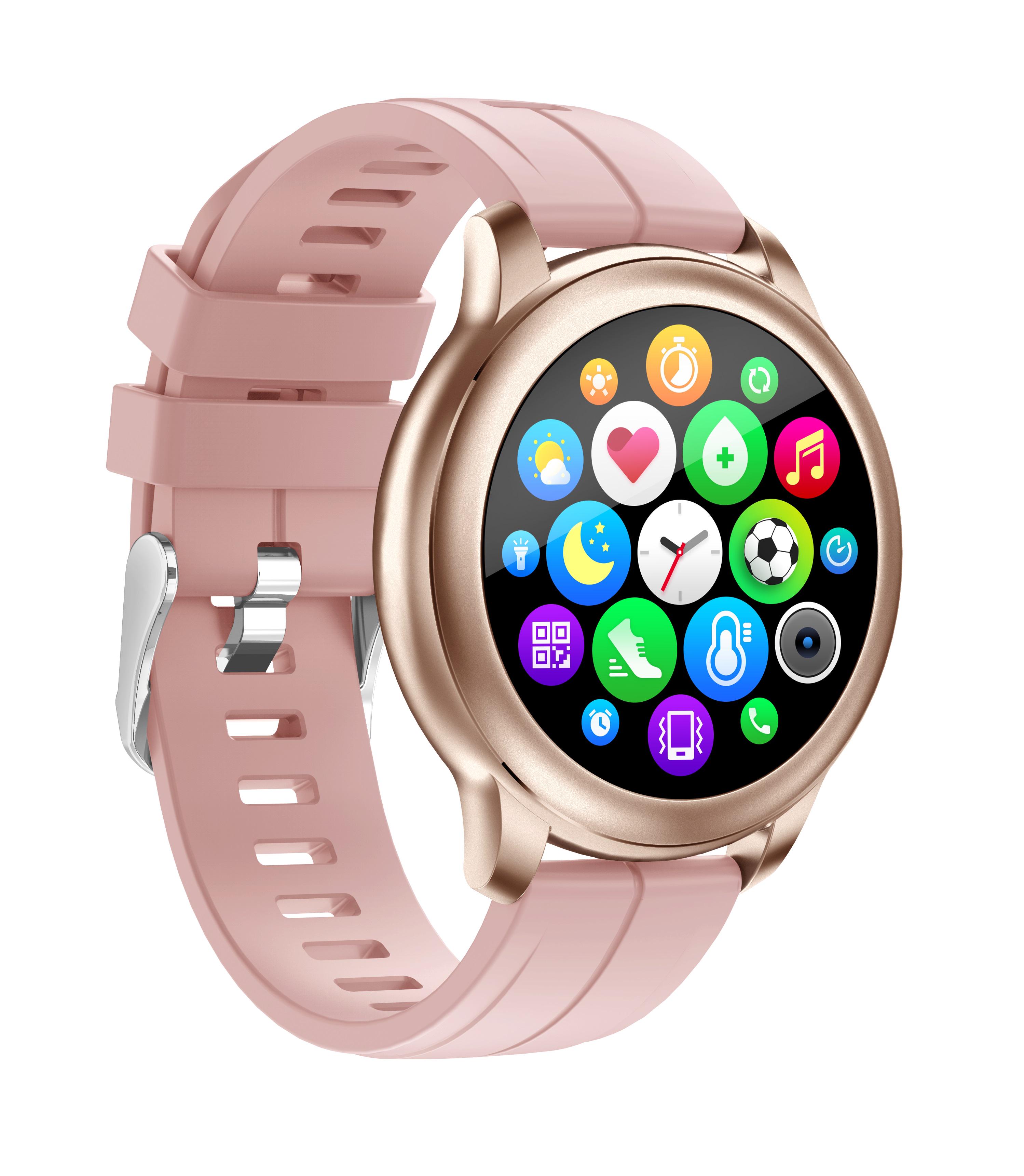 Розумний годинник Globex Smart Watch Me AERO Gold pink - фото 10