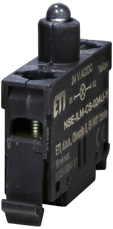 Модуль світлодіодний ETI NSE-ILM-CS-024U-Y 24V AC/DC LED жовтий встановлення в корпус для кнопок NSE (4774161)