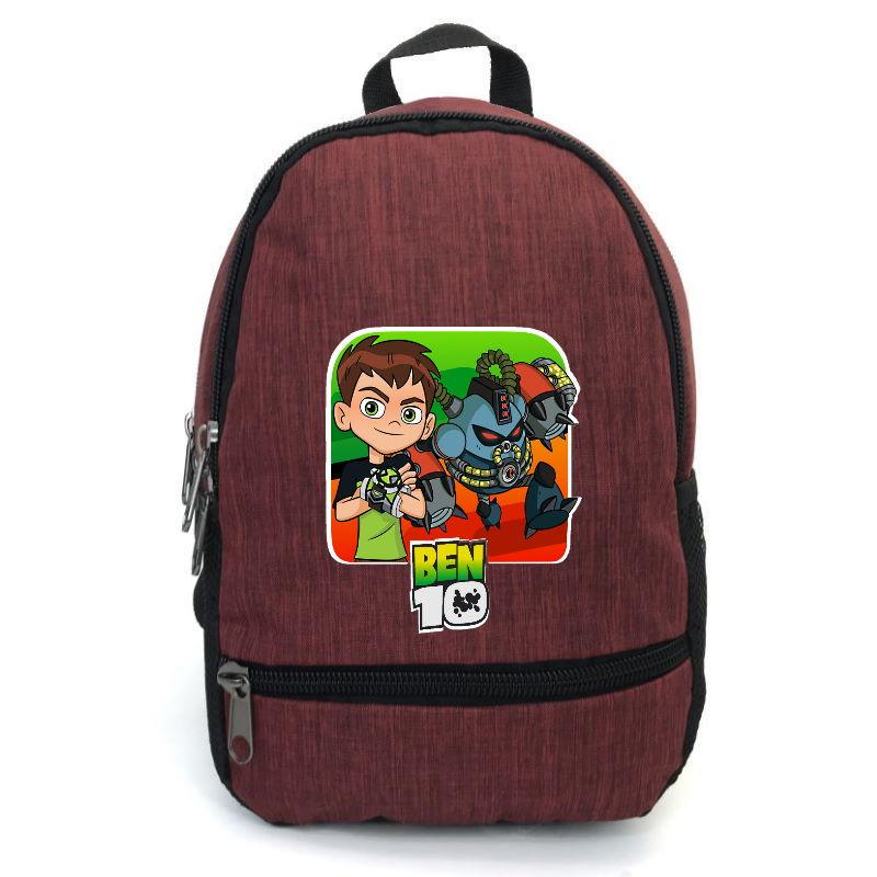 Школьный рюкзак подростковый Cappucino Toys с принтом Ben 10 BTN 009 12,5 л Бордовый (1644581905)