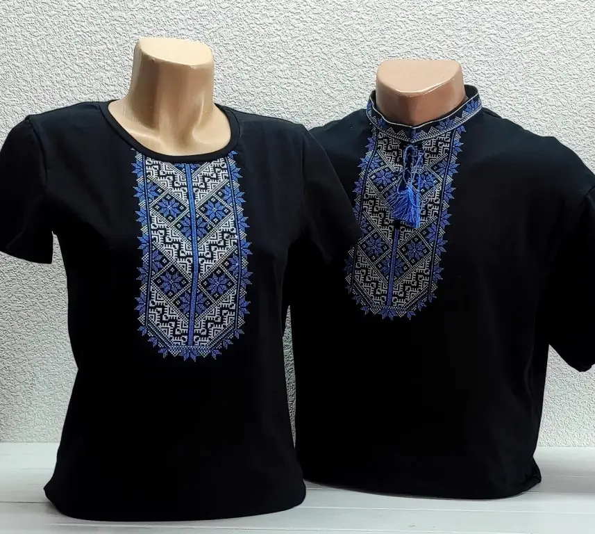 Вышиванка мужская Волошковое поле XRMASTER S Черный (0001110) - фото 3 Вышиванка мужская Волошковое поле XRMASTER S Черный (0001110) - фото 3