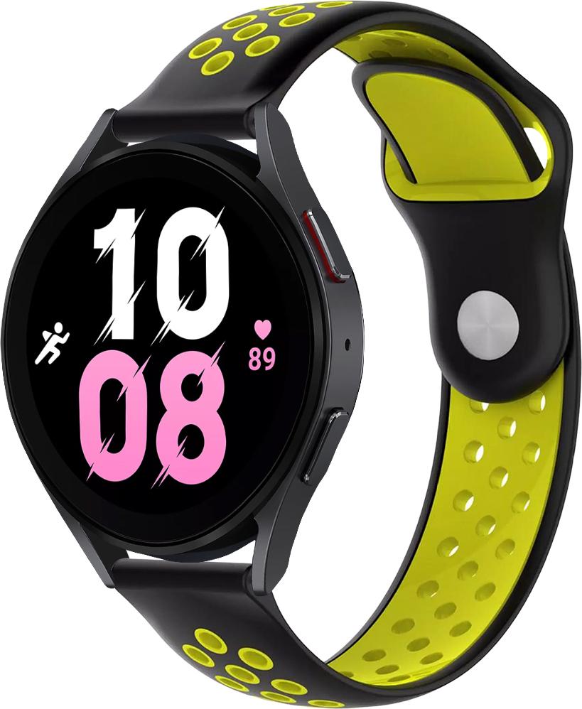 Ремінець Sport для Galaxy Watch 5 44 мм Black/Yellow (29187-61)