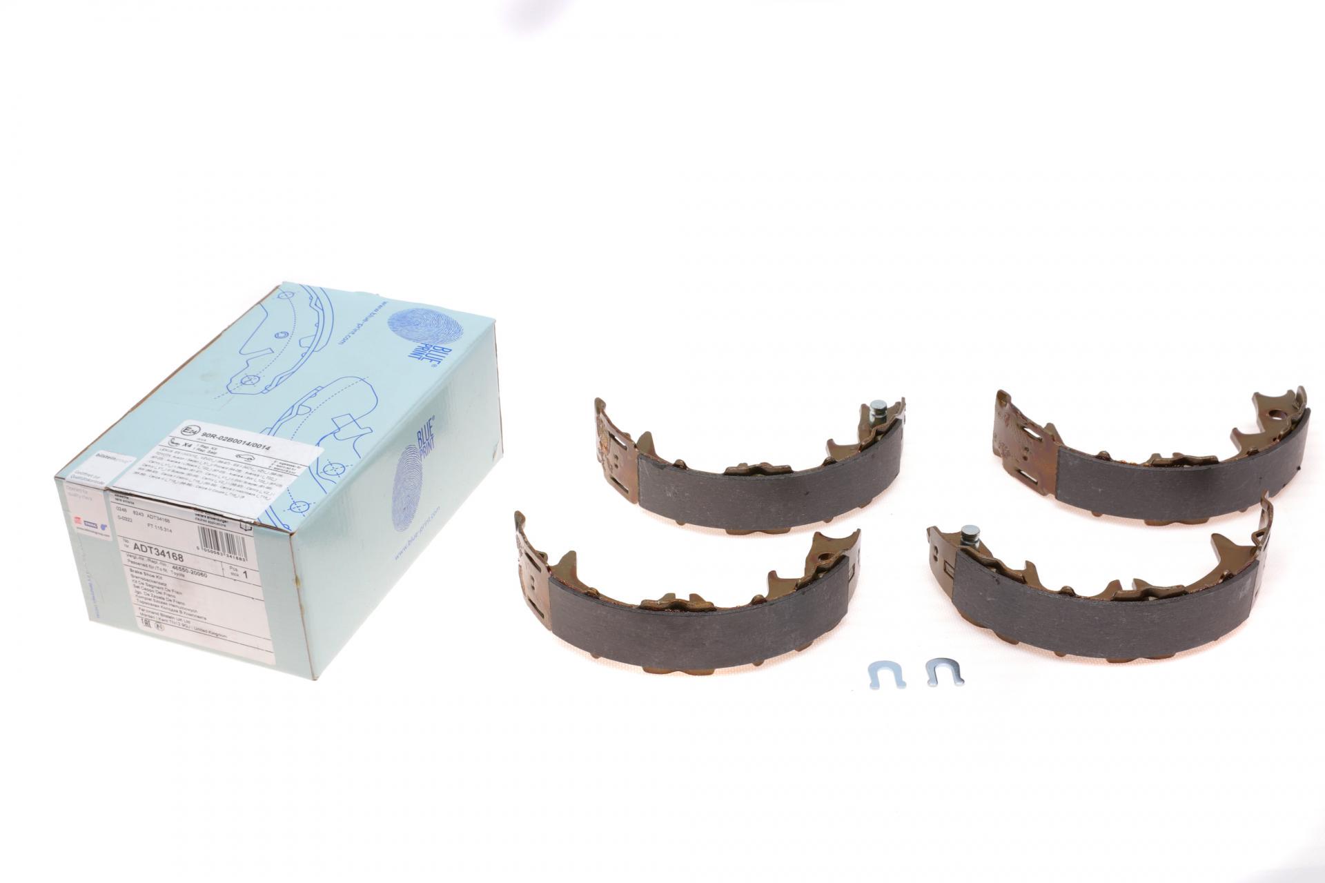 Колодки тормозные задние BLUE PRINT для Toyota Avensis/Camry -06 170x40 мм барабанные (ADT34168)