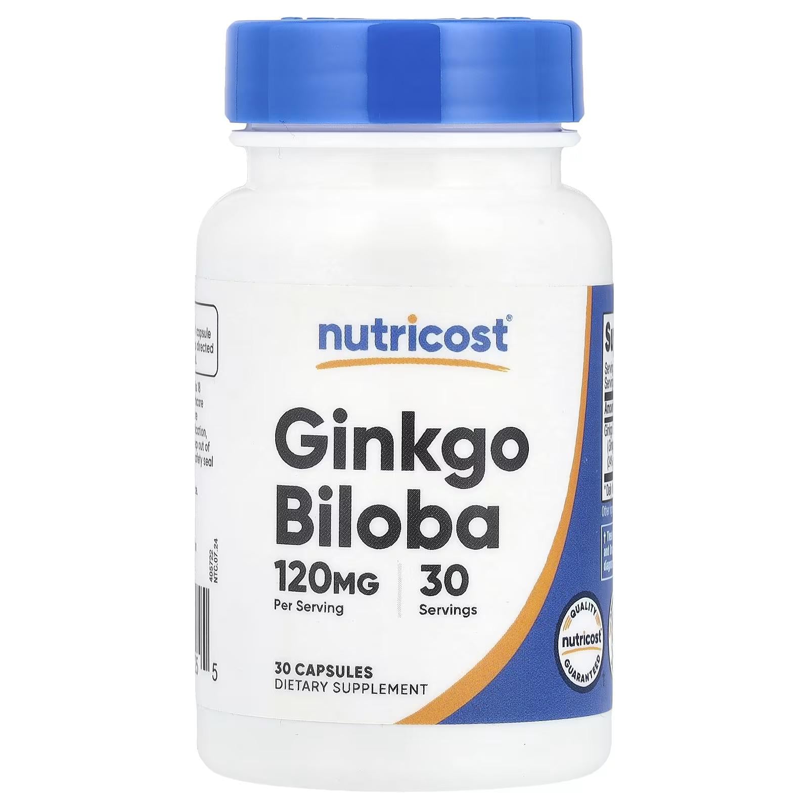 Гинкго билоба Nutricost Ginkgo Biloba 120 mg 30 капсул
