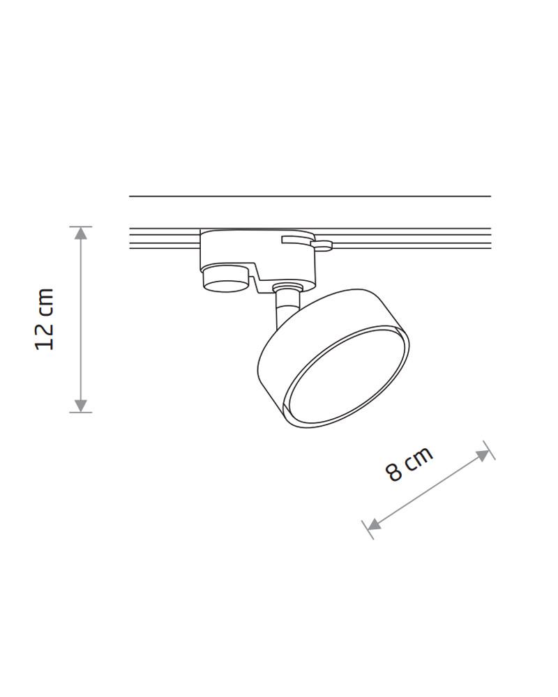 Світильник трековий Nowodvorski 10358 Profile Puck GX53 1x8W (2229965837) - фото 8