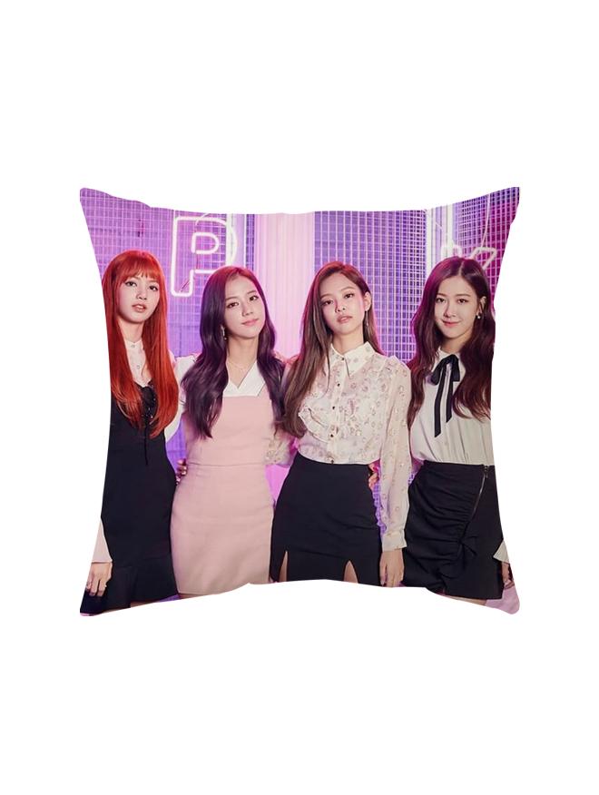 Подушка Blackpink Джису k-pop двостороння 25х25 см (y0006) - фото 2