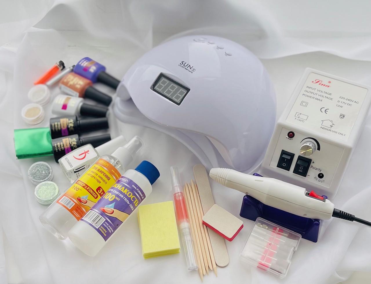 Стартовый набор для маникюра Super Sun 5 с фрезером Lina - фото 2 Стартовый набор для маникюра Super Sun 5 с фрезером Lina - фото 2