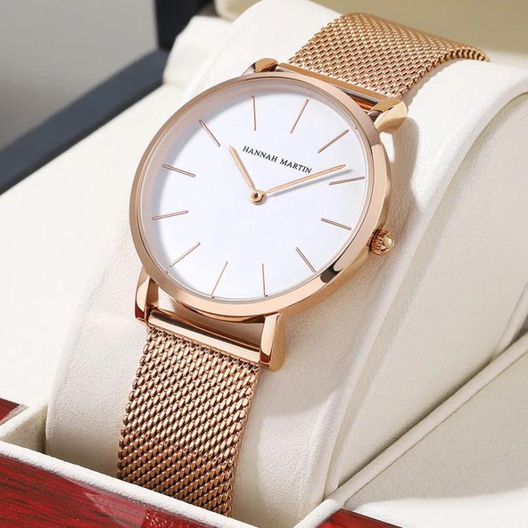 Часы женские Hannah Martin Gold/White (2775747209)