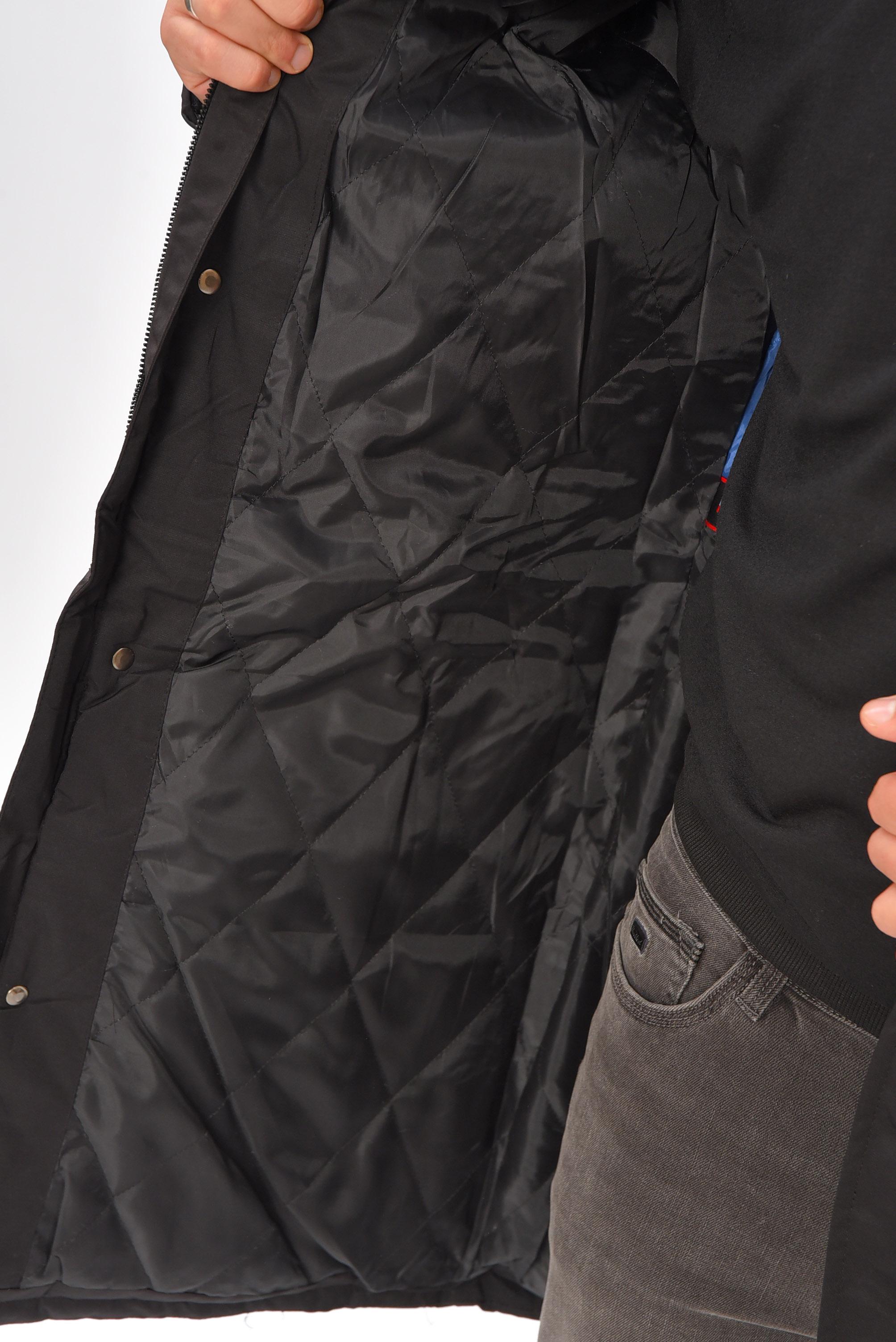 Куртка мужская удлиненная еврозима 2XL Черный (205471) - фото 4 Куртка мужская удлиненная еврозима 2XL Черный (205471) - фото 4