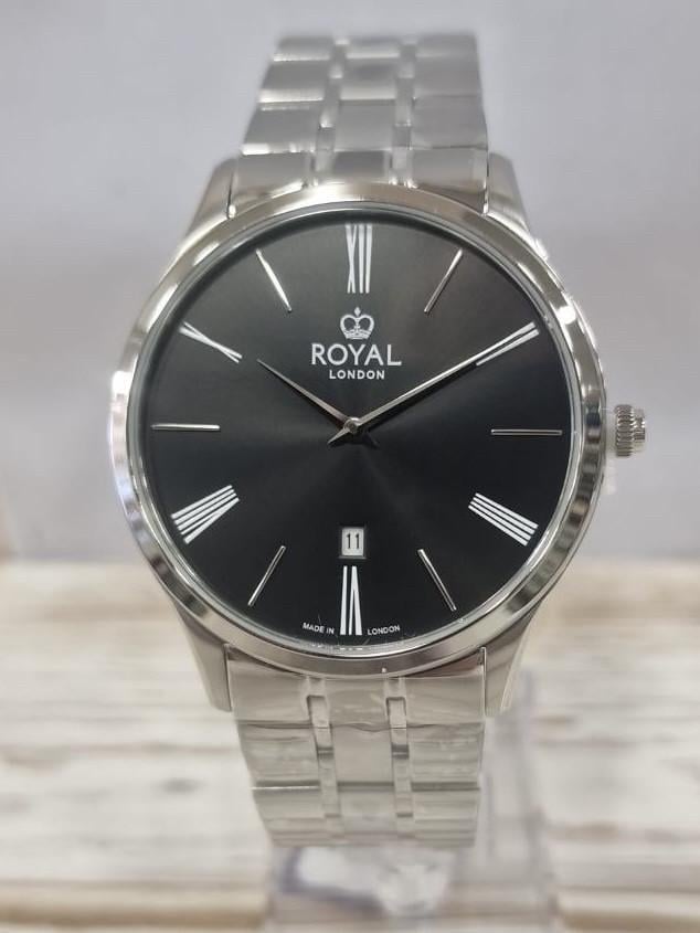 Наручний годинник чоловічий Royal London Merton 41426-06 з сталевим корпусом WR 50 м Чорний (3145639437) Наручний годинник чоловічий Royal London Merton 41426-06 з сталевим корпусом WR 50 м Чорний (3145639437)