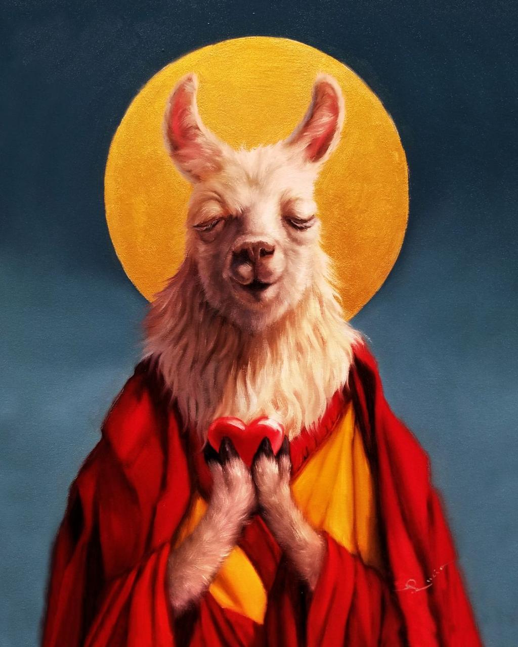 Картина за номерами Brushme Далай-Лама Lucia Heffernan 40x50 см (3112774135)