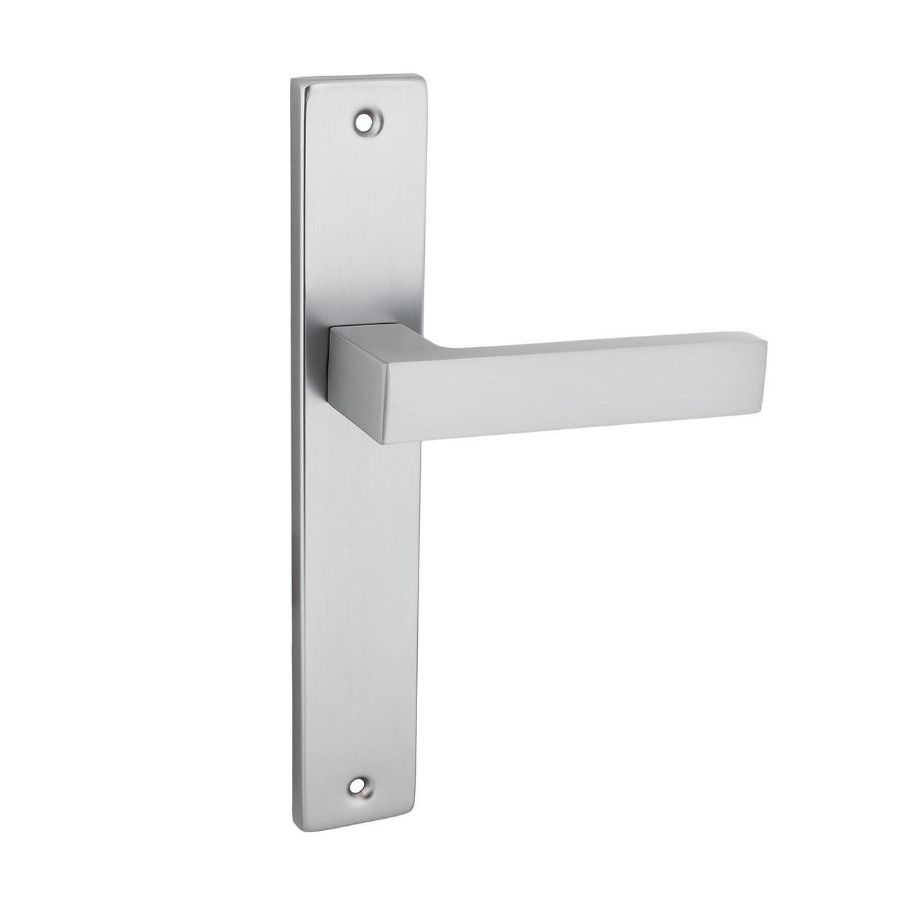 Дверная ручка межкомнатная Siba NEMRUT проходная на планке Хром матовый (AT71 0B 55 55)