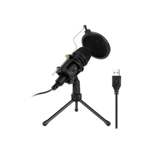 Микрофон студийный настольный 2200 Ом USB Black