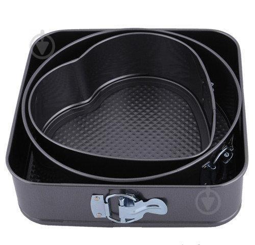 Формы для выпечки набор из 3шт Stenson MH-0122 Черный (004803)