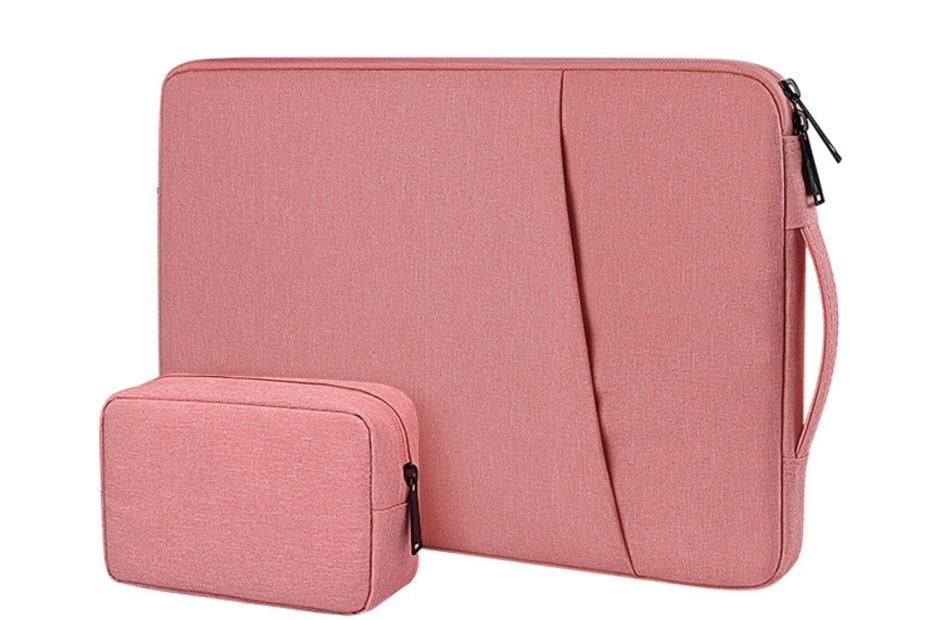 Чохол-сумка з ручкою для ноутбука Asus/HP/Dell/Lenovo/Acer 15.6"/16"/17" Рожевий (23970513)